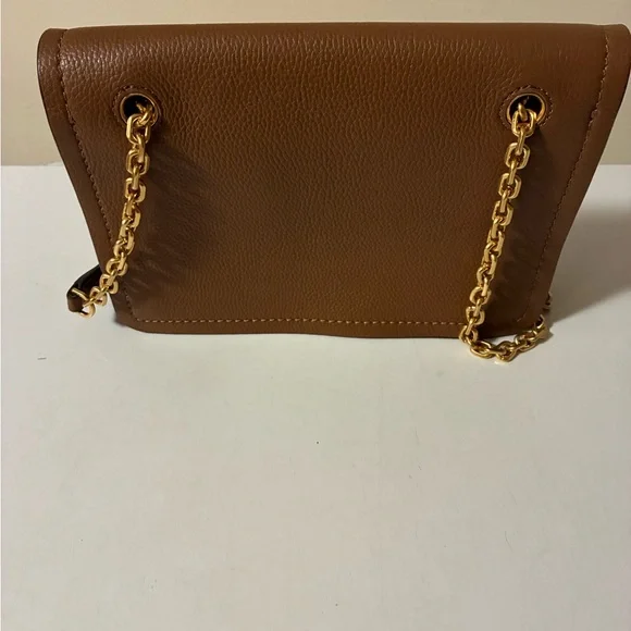 Tory Burch Authentic Carson Tan Convertible Crossbody Bag with Gold Chain - Picture 5 of 7